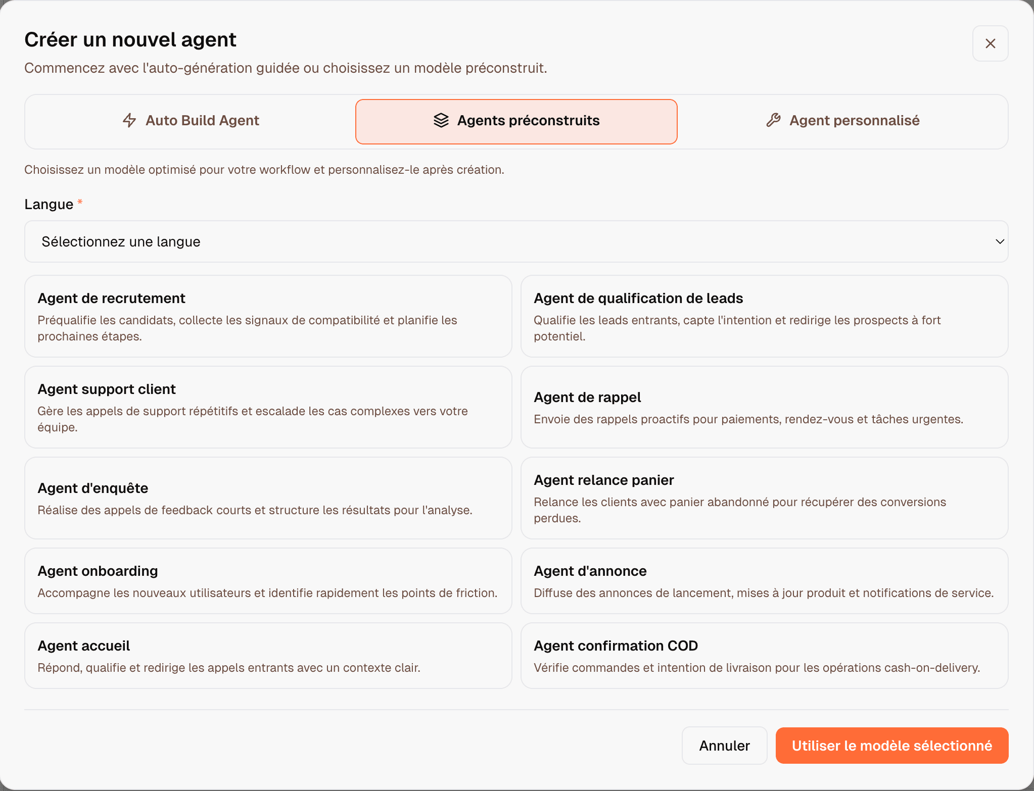 Agent preview