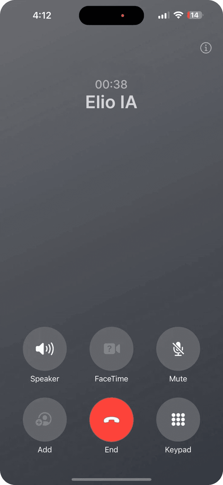 Call setup preview